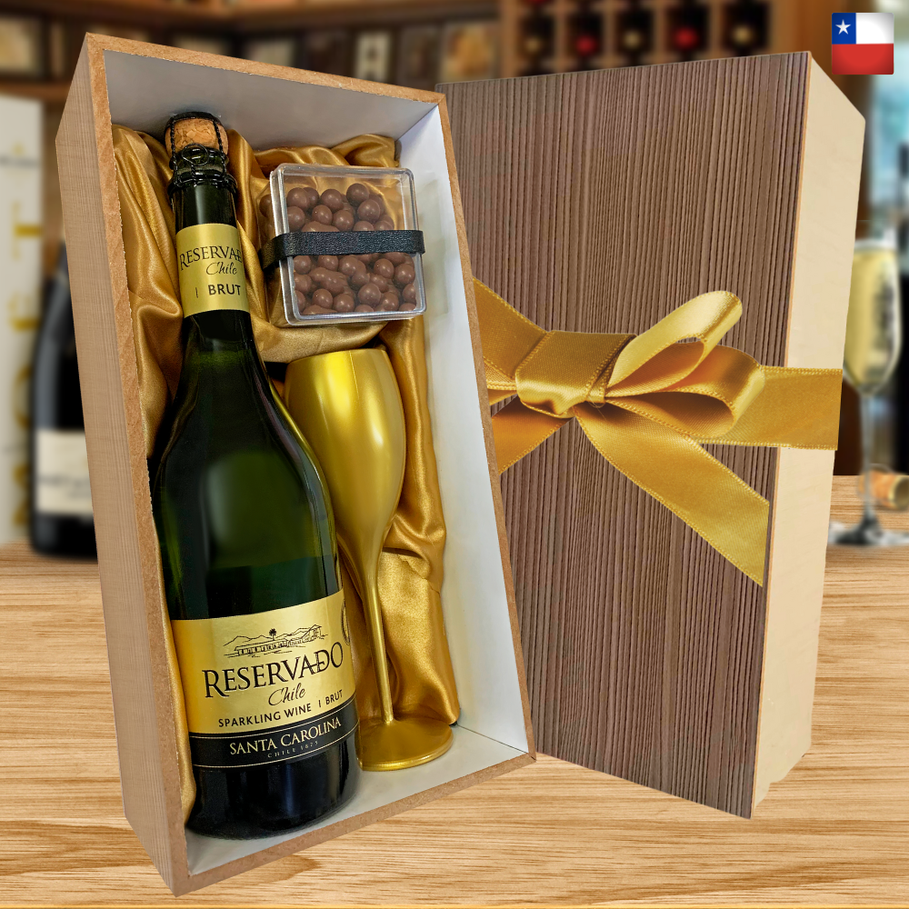 KIT ESPUMANTE CHILENO -  SANTA CAROLINA BRUT
