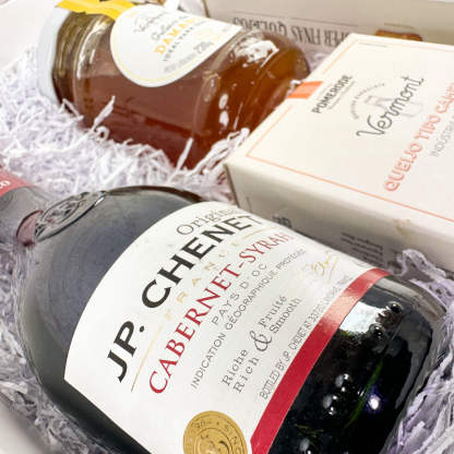 KIT VINHO FRANCÊS - J.P CHENET , QUEIJO & GELÉIA - Imagem 2
