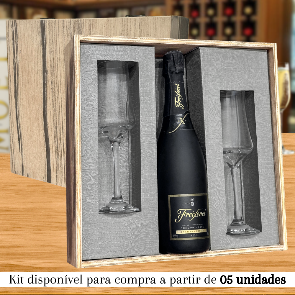 KIT ESPUMANTE ESPANHOL FREIXENET